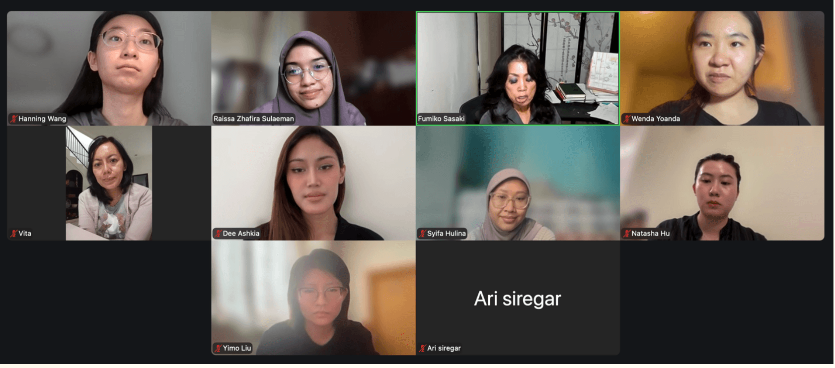 Online session with Columbia University collaborators